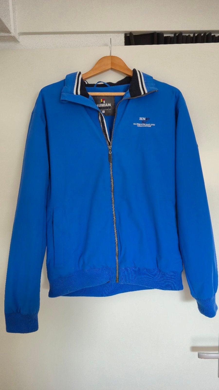 Leuke blauwe Human Nature zomerjas maat L, Maat 52/54 (L), Blauw, Ophalen of Verzenden, Zo goed als nieuw