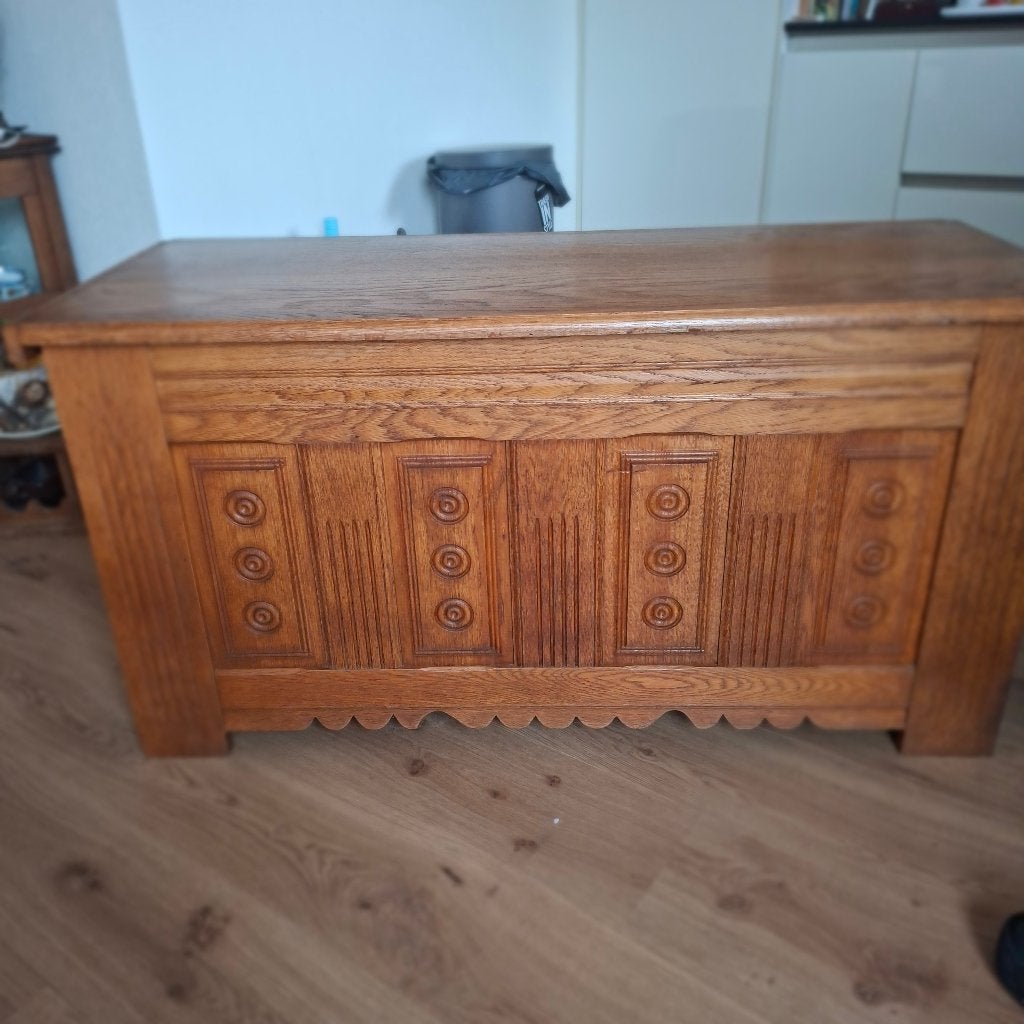 deken kist, 100 tot 150 cm, 50 tot 75 cm, Eikenhout, Ophalen of Verzenden