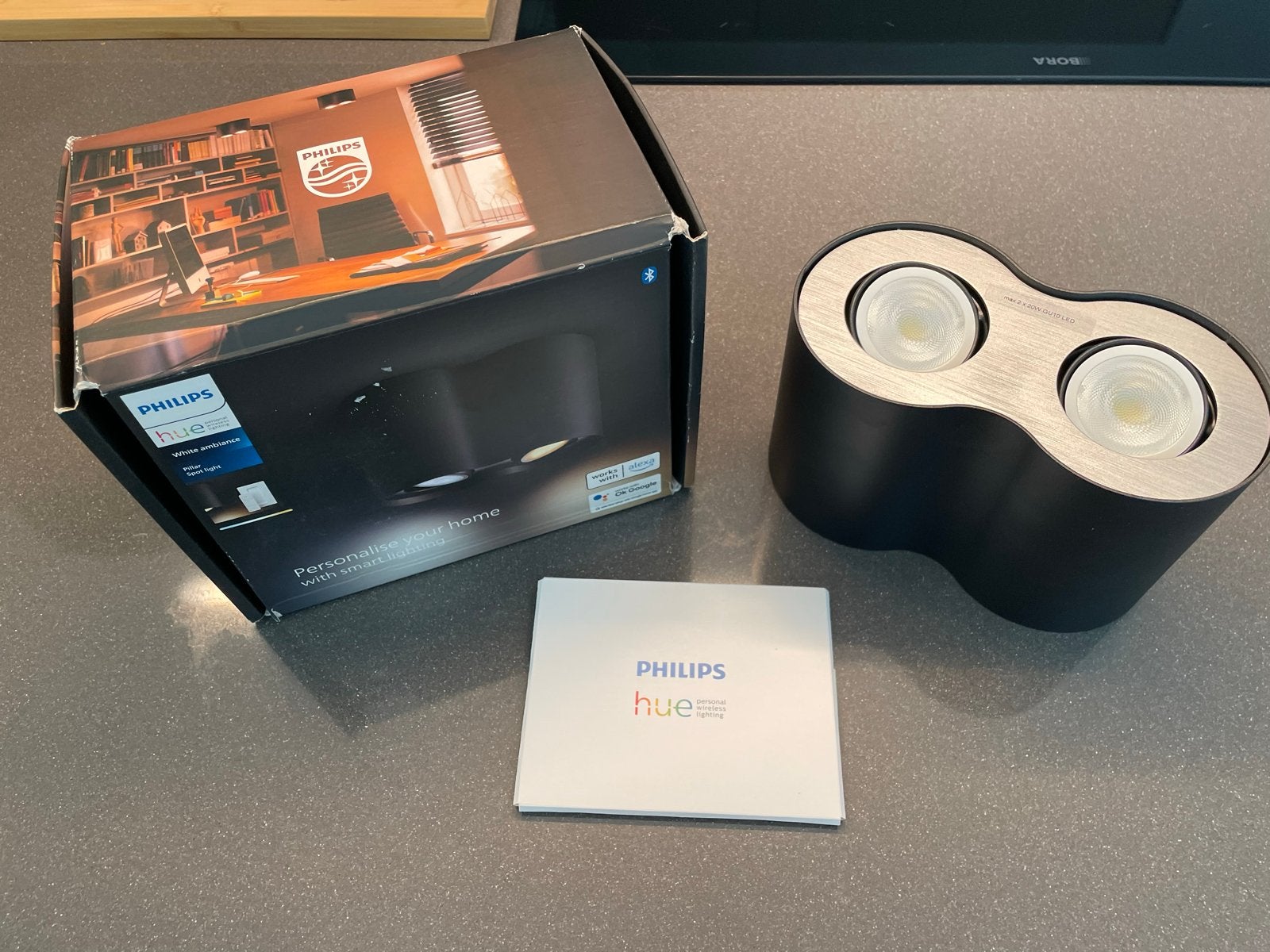 Nieuwe Philips Hue Pillar Spot White Ambience met HUE Dimmer, Ophalen of Verzenden, Nieuw