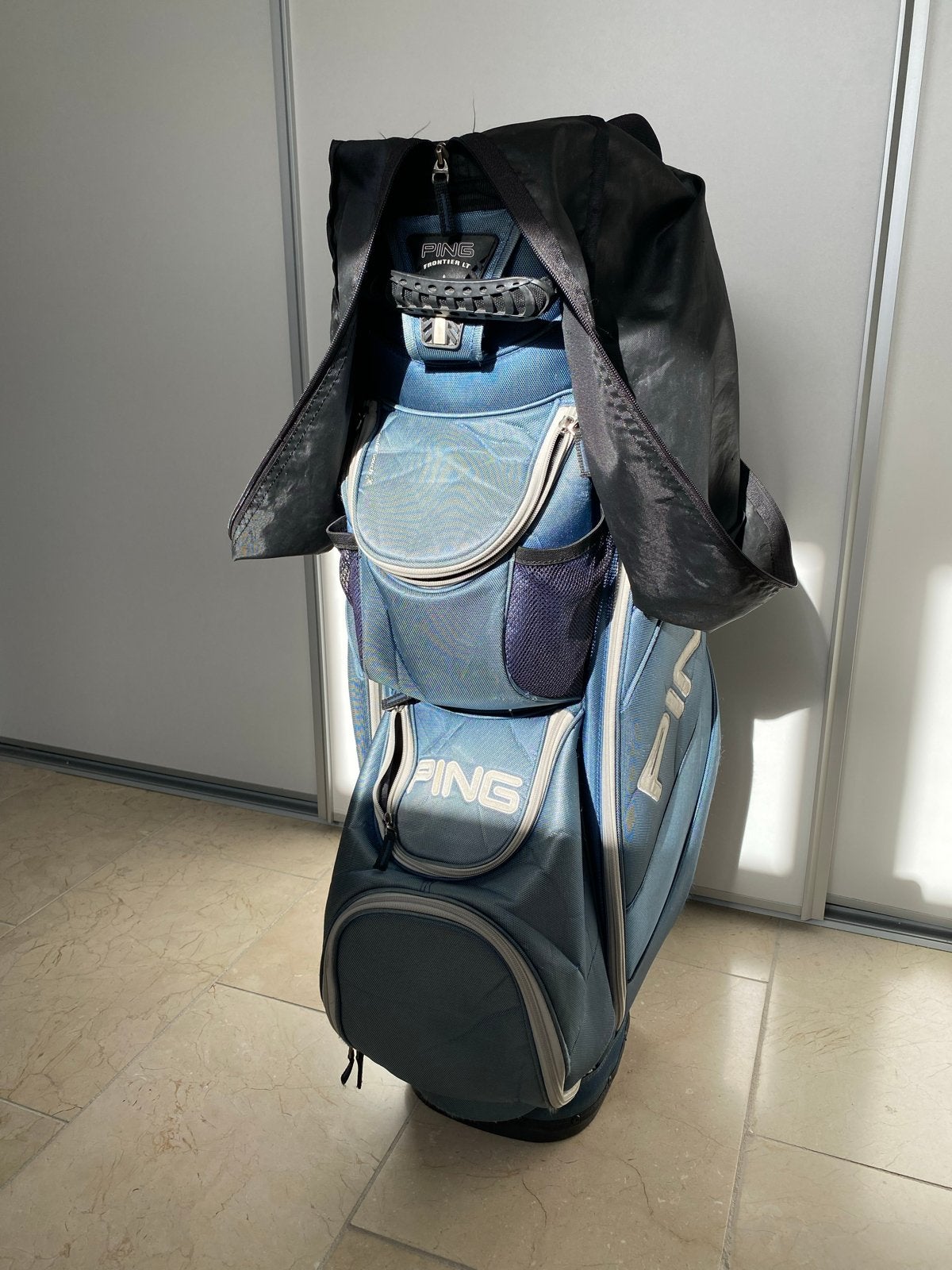 Ping Frontier LT Golftas - gebruikt en in goede staat, Sport en Fitness, Ophalen of Verzenden, Gebruikt, Tas, Ping