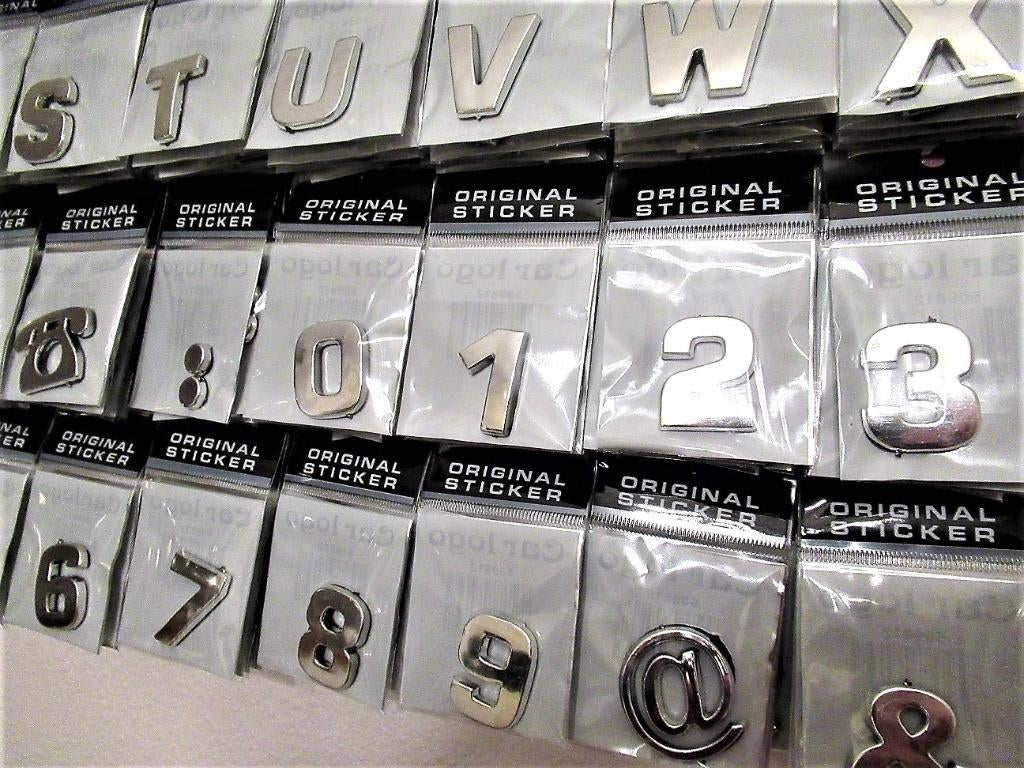 Letters en Cijfers 3-D Chrome voor alle doeleinden..Nieuw, Ophalen of Verzenden