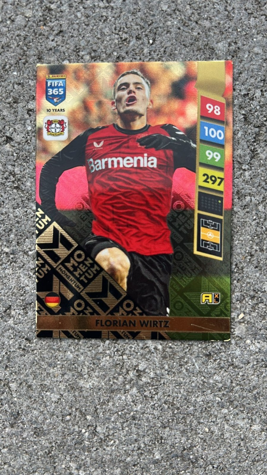 Florian Wirtz FIFA 365 Momentum voetbalkaart, Ophalen of Verzenden, Zo goed als nieuw, Buitenlandse clubs, Spelerskaart