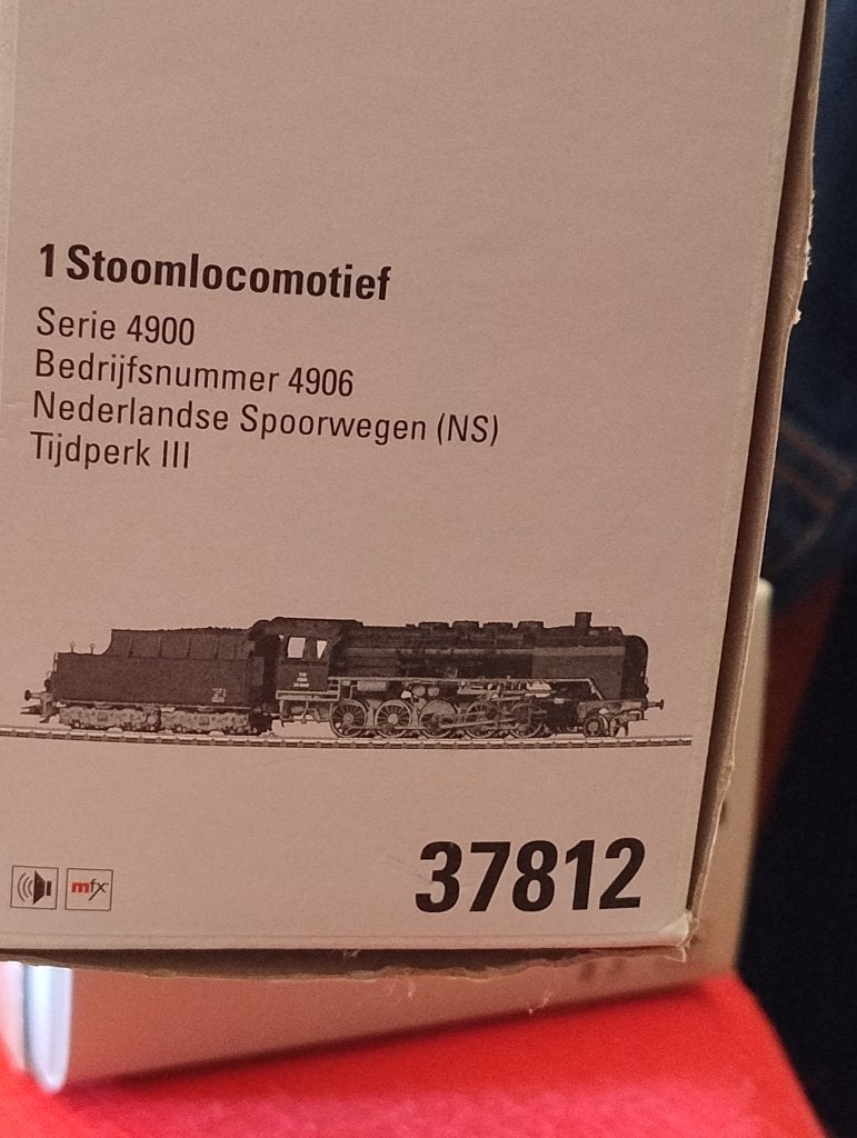 Märklin 37812 – NS Stoomlocomotief Serie 4900 – Mfx Sound, Wisselstroom, Locomotief, Ophalen of Verzenden, Märklin
