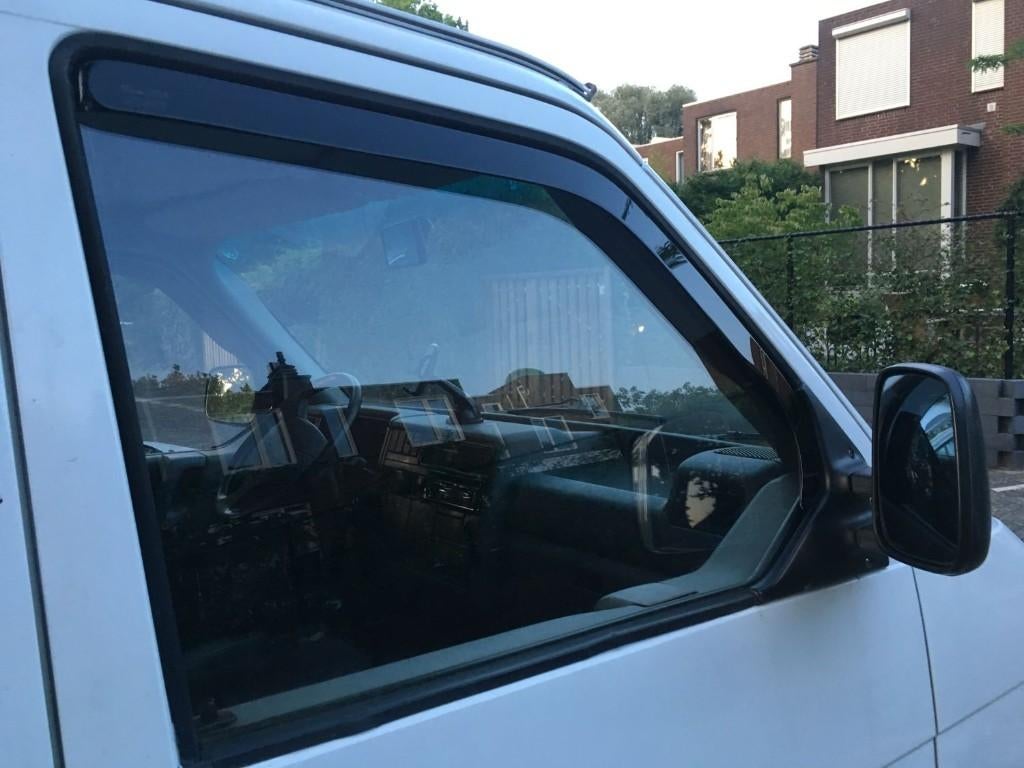 T4 zijwindschermen raamspoilers raamgeleiders donker getint, Caravans en Kamperen, Camper-accessoires, Ophalen of Verzenden, Nieuw