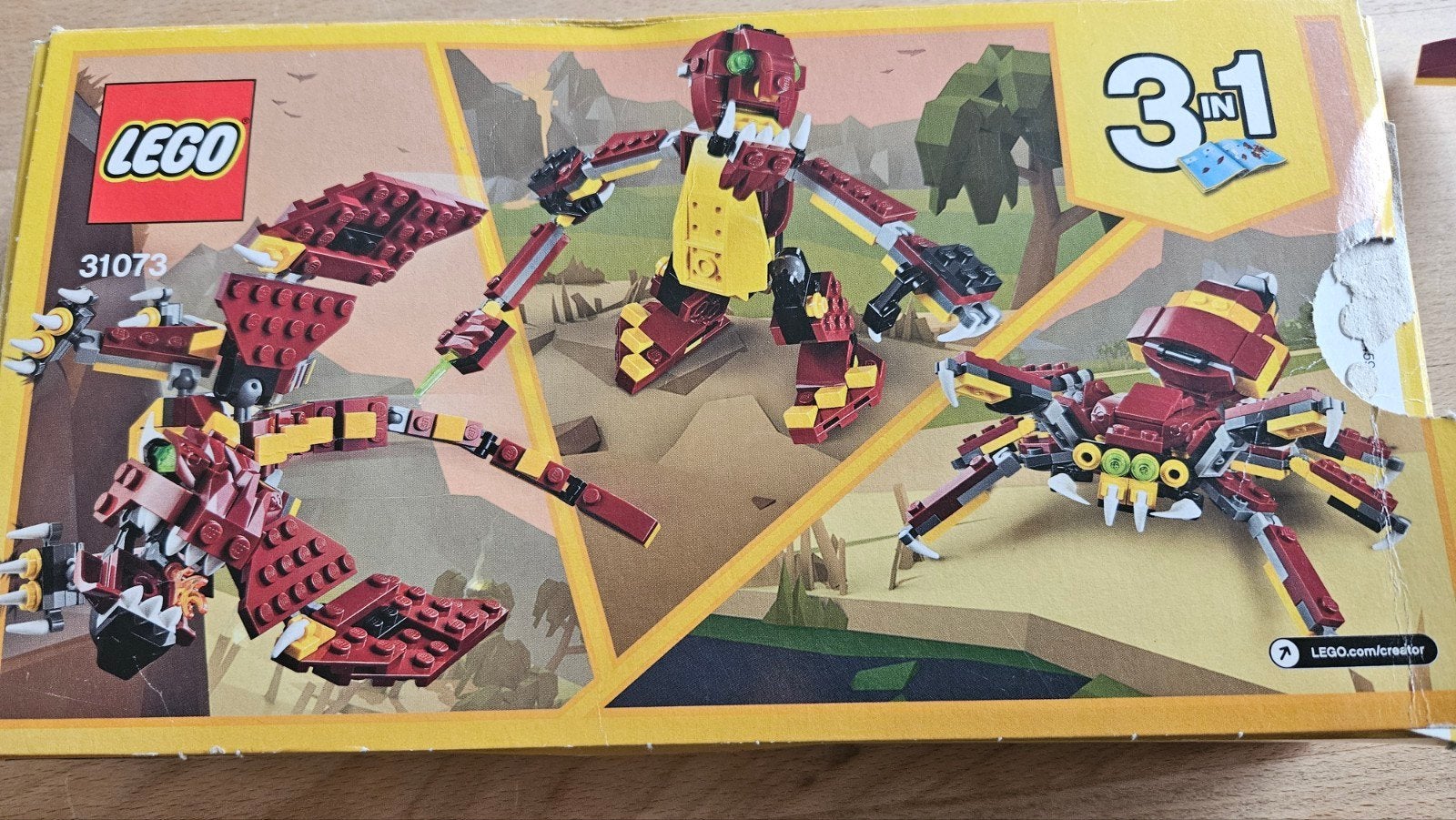 LEGO Creator 31073 Draak (3-in-1 set), Compleet, Gebruikt, Lego, Ophalen of Verzenden