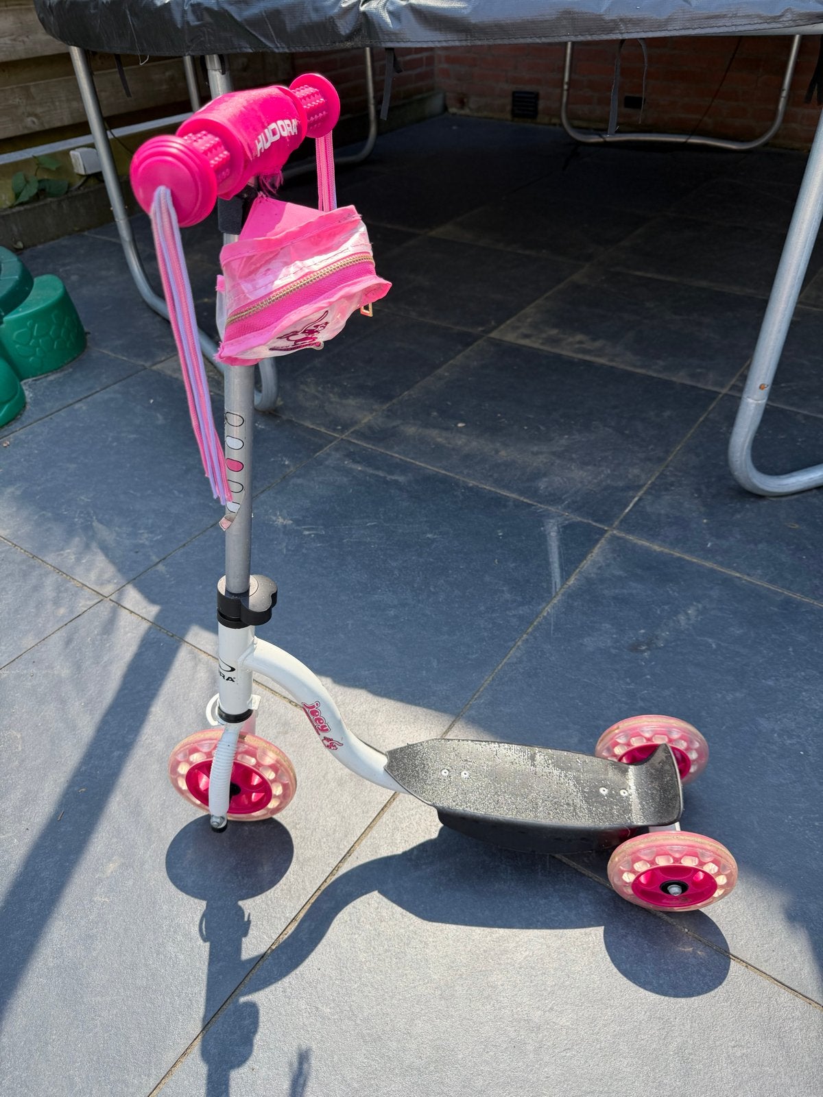 Roze Hudora step voor kinderen, Ophalen, Zo goed als nieuw, Gewone step