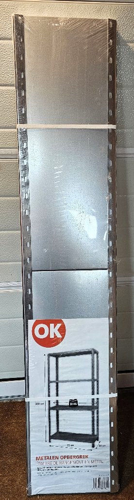 OK metalen opbergrek 1507530 cm, nieuw in plastic, Doe-het-zelf en Verbouw, Ophalen, 25 tot 50 mm, Overige typen, Nieuw