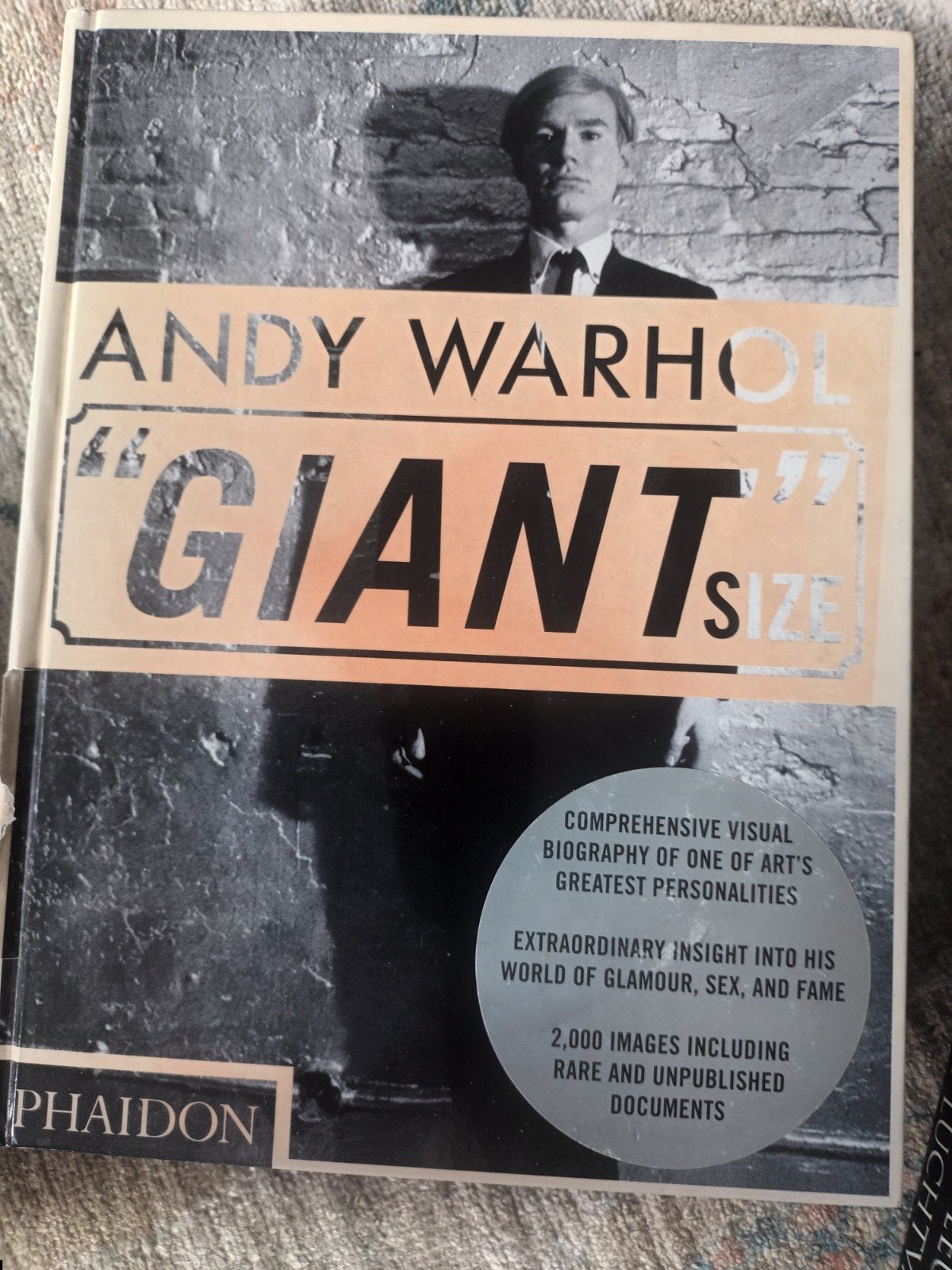 Andy Warhol "Giant Size" - Hardcover Boek, Ophalen of Verzenden, Gelezen, Overige onderwerpen, Andy Warhol