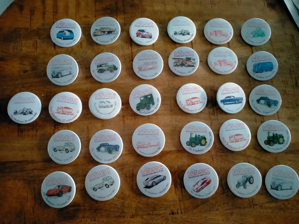 NAMAC miniatuur auto club button buttons lidmaatschap, Ophalen of Verzenden, Gebruikt, Auto's
