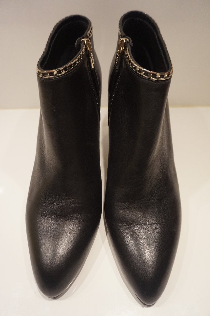 LK Bennett stiletto pumps enkellaarsjes hakken zwart leer 40, Pumps, LK Bennett, Zwart, Ophalen of Verzenden