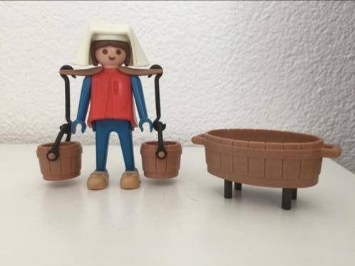 Playmobil Boer met emmers en wastobbe, Kinderen en Baby's, Speelgoed | Playmobil, Zo goed als nieuw, Complete set, Ophalen of Verzenden