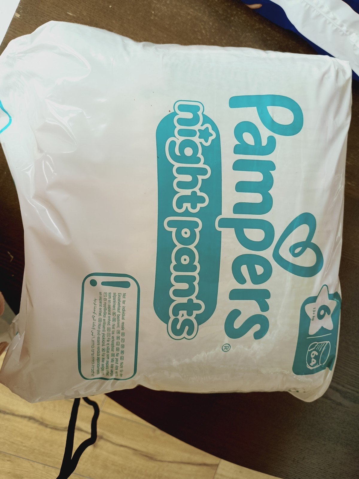 2x 64 pampers night pants maat 6, Ophalen