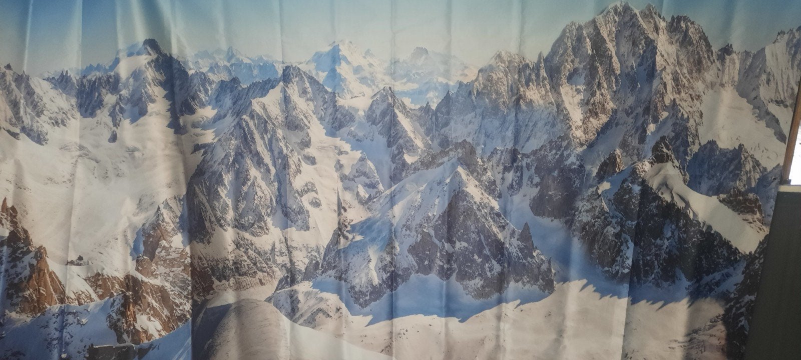 Wandkleed met berglandschap - Alpen, Meerkleurig, Nieuw, Ophalen of Verzenden, 200 cm