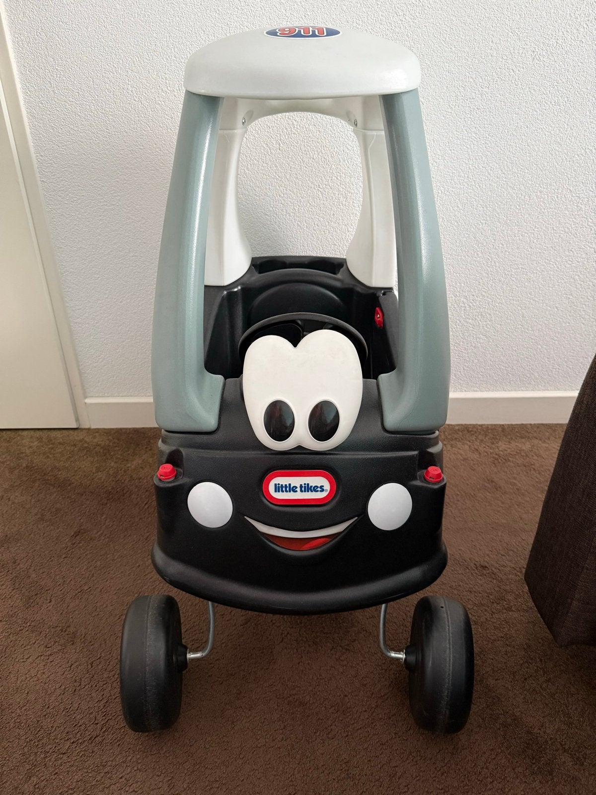 Little Tikes Cozy Coupe Politie Auto Loopauto Zwart, Ophalen, Zo goed als nieuw, Loopvoertuig