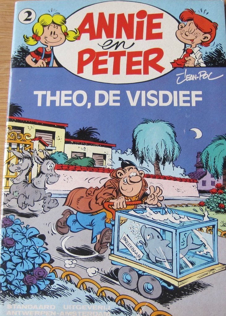 Annie en Peter deel 2 - Theo de visdief - 1981, Jean-Pol, Eén stripboek, Ophalen of Verzenden, Zo goed als nieuw