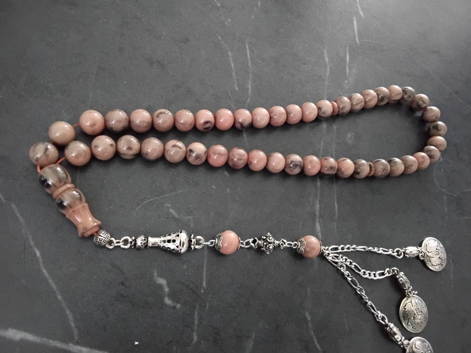 Nieuw Bakeliet Tasbih - beige/Bruin Gebedskralen, Ophalen of Verzenden