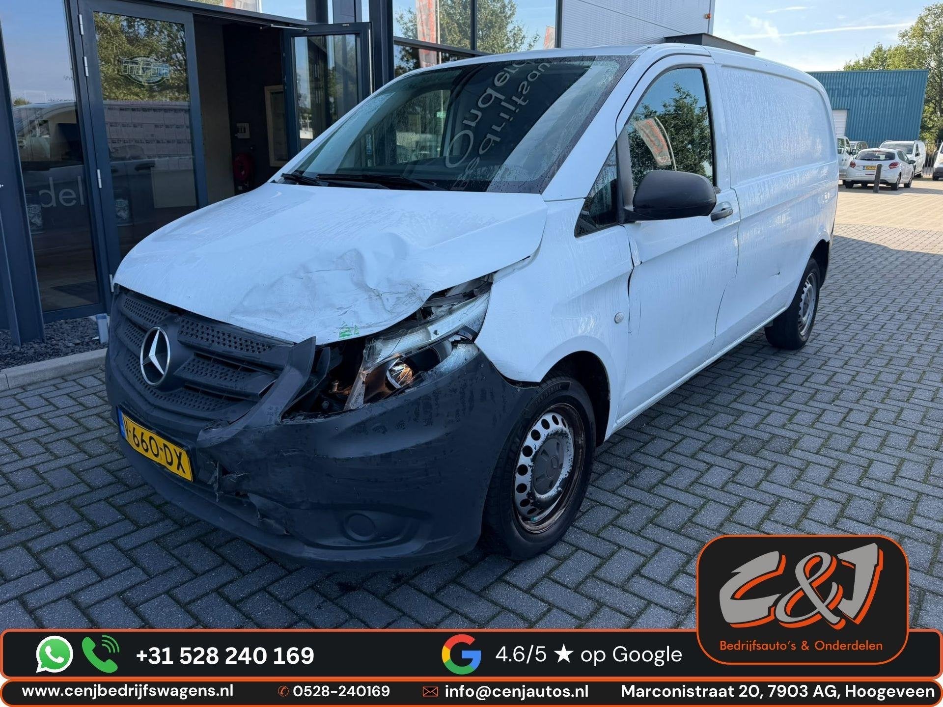 Mercedes-Benz Vito 109 CDI Lang Business Professional schade, Overige carrosserieën, Wit, Mercedes-Benz, 1598 cc