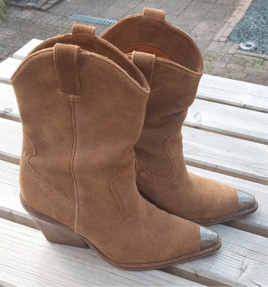 BRONX New-Kole suede cowboy laarzen/ 39, Bronx, Bruin, Lage of Enkellaarzen, Ophalen of Verzenden