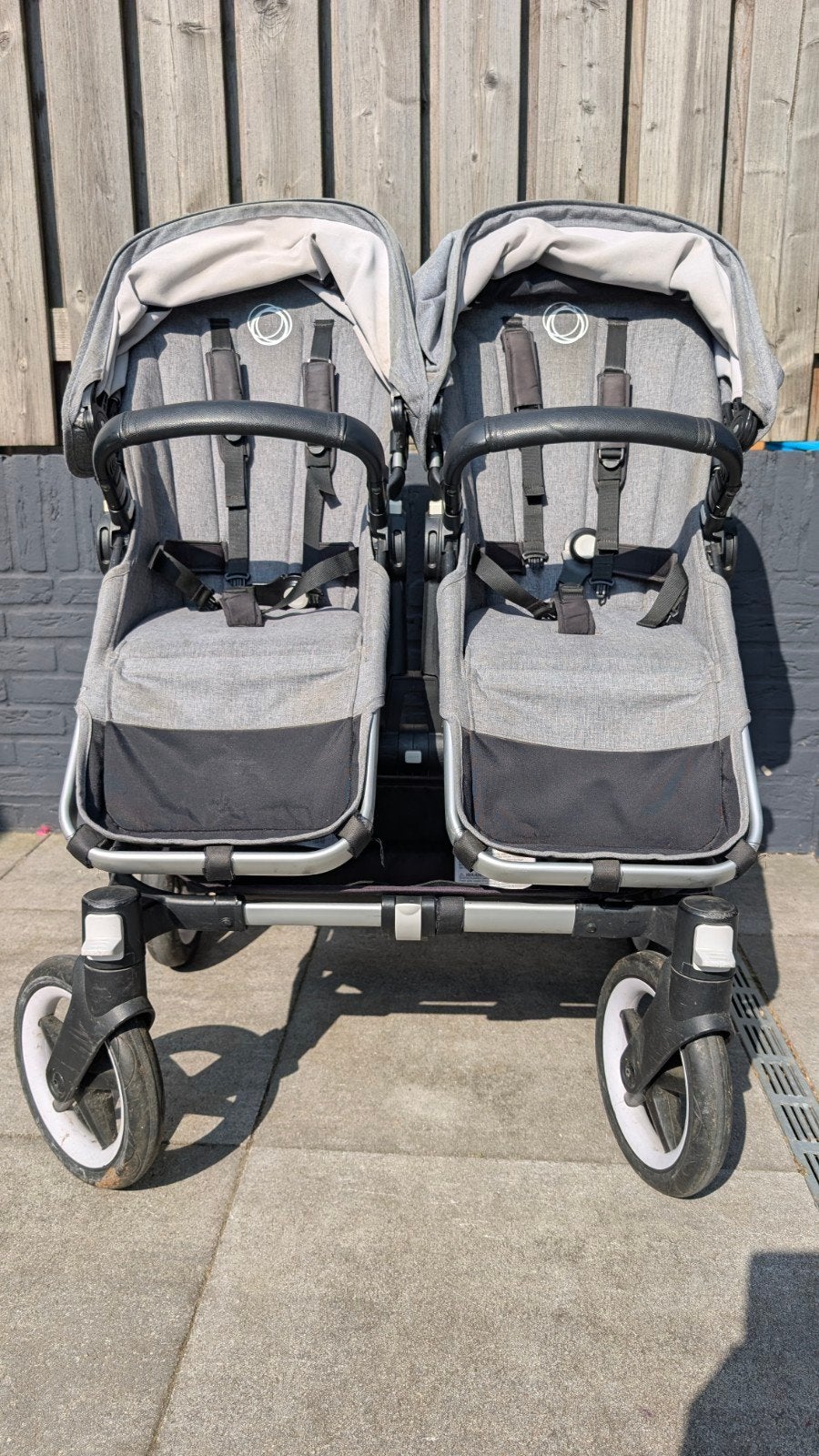 Bugaboo Donkey 3 Duo kinderwagen - Grijs, Kinderen en Baby's, Kinderwagens en Combinaties, Gebruikt, Bugaboo, Duowagen, Ophalen