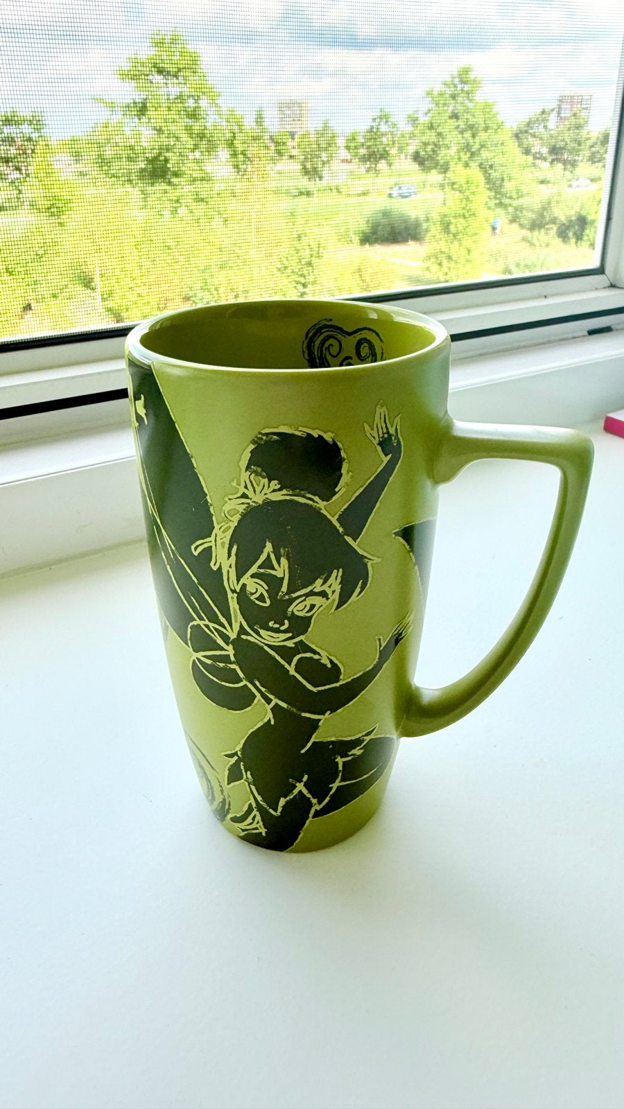 Disney Store Tinkerbell Mok - Groen, Ophalen of Verzenden, Gebruikt, Overige merken, Mok