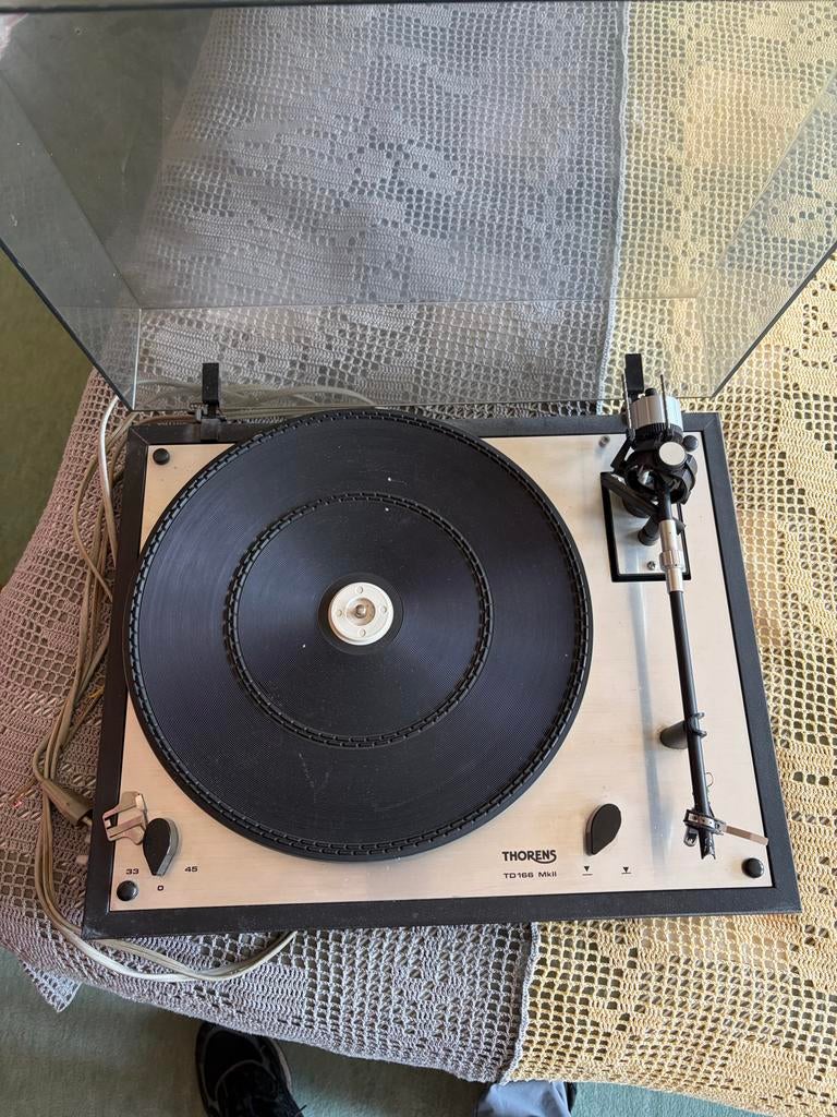 Thorens TD 166 MkII Platenspeler - Klassieke Hifi, Ophalen of Verzenden, Zo goed als nieuw, Platenspeler, Thorens