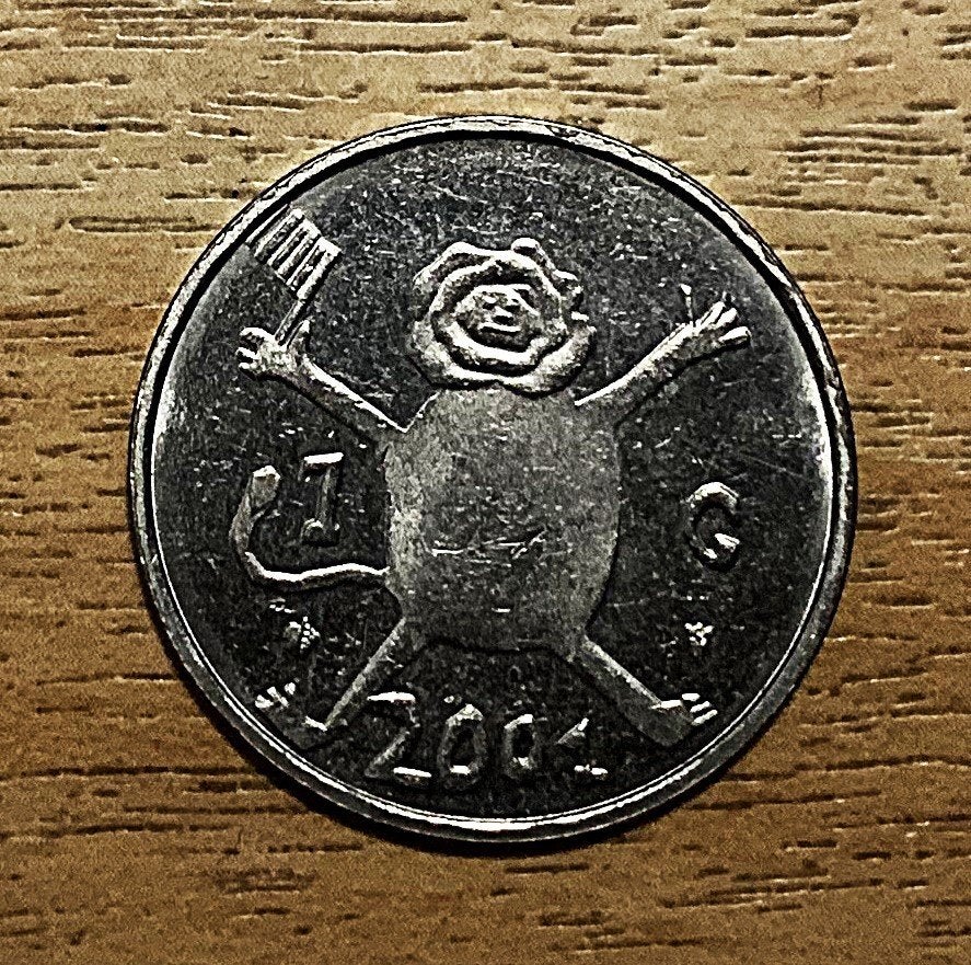 Gulden "Loekie" Beatrix munt uit 2001, Ophalen, Koningin Beatrix, 1 gulden, Losse munt