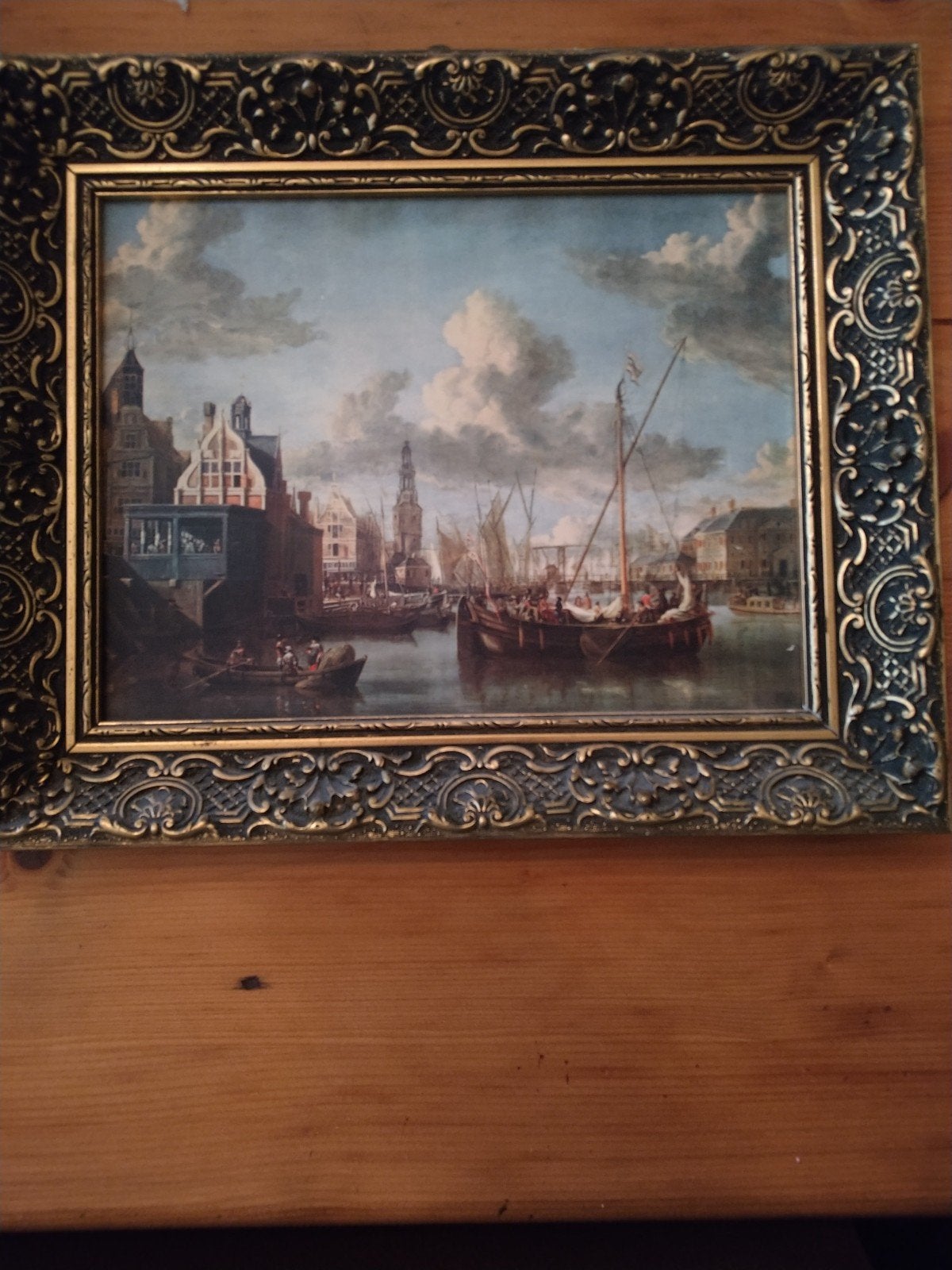 Twee klassieke prints in sierlijke lijsten, Huis en Inrichting, Ophalen, Gebruikt, Minder dan 50 cm, Print