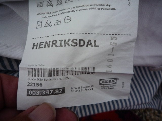 Ikea Henriksdal lange stoelhoes, Ophalen of Verzenden, Nieuw, Eén