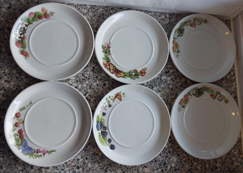 6schotels Marjolein Bastin J&G Meakin Wedgwood Libelle 17 cm, Ophalen of Verzenden, Zo goed als nieuw, Bord(en), Overige stijlen