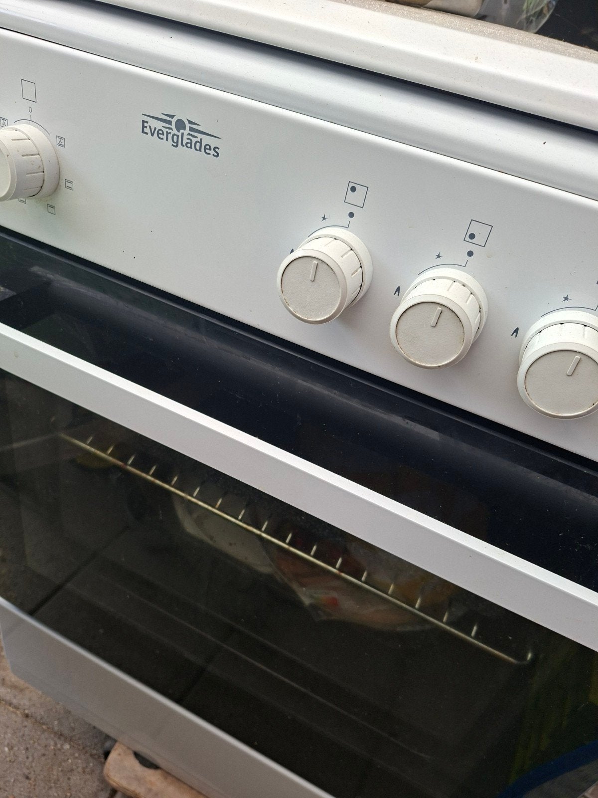 Everglades Gasfornuis met Oven en Lade - 80x60 cm, Witgoed en Apparatuur, Fornuizen, Gebruikt, Ophalen of Verzenden, Gas, 85 tot 90 cm