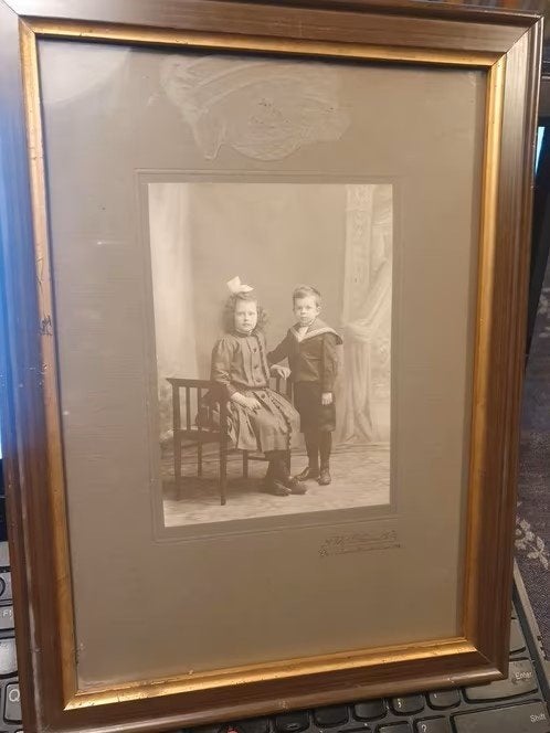 foto Elisabeth Johanna en Pieter A H Rijkebusch ca 1910, Antiek en Kunst, Ophalen