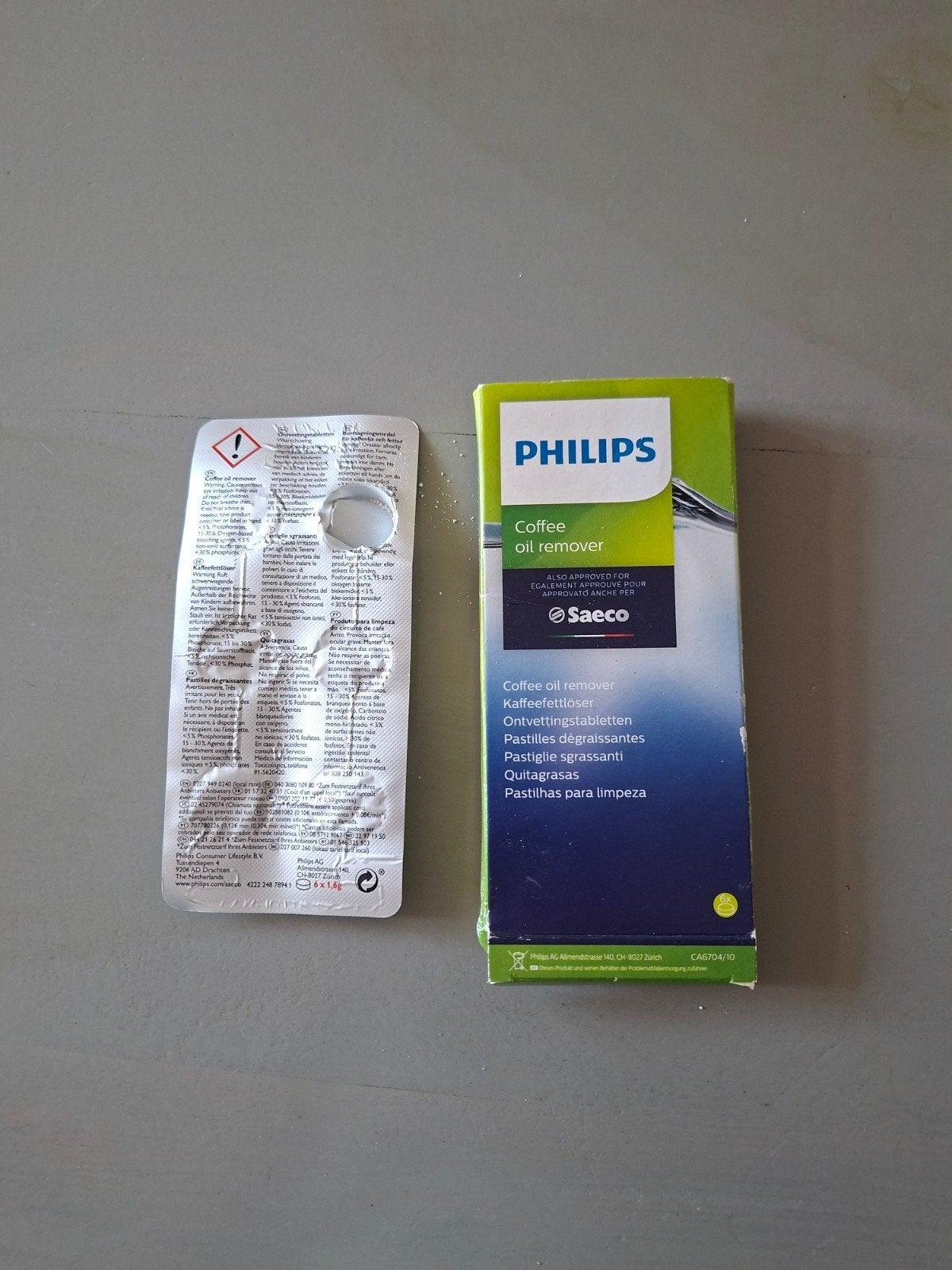 Philips Saeco Koffie Olie Verwijderaar Ontvettingstabletten, Reiniging en onderhoud, Nieuw, Ophalen of Verzenden, Philips