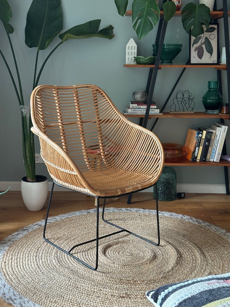 Rotan stoel Loods 5, Zo goed als nieuw, Eén, Ophalen, Rotan, natural
