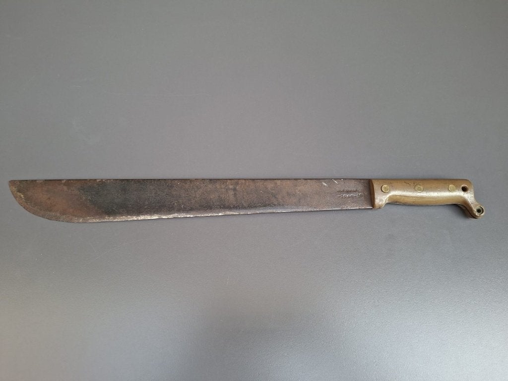 WWII, M1942 machete, American Army. True temper U.S. 1945, Verzamelen, Ophalen of Verzenden, Landmacht, Amerika, Mes of Dolk