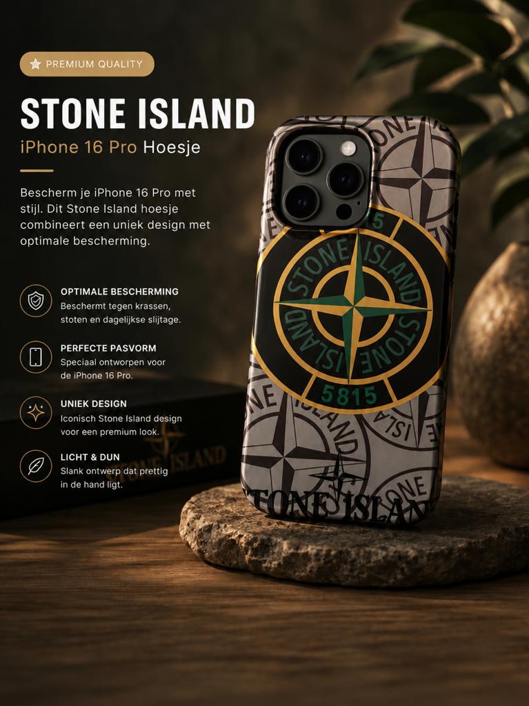 Stone island case iPhone 16 pro, Ophalen, Zo goed als nieuw, IPhone 16 Pro