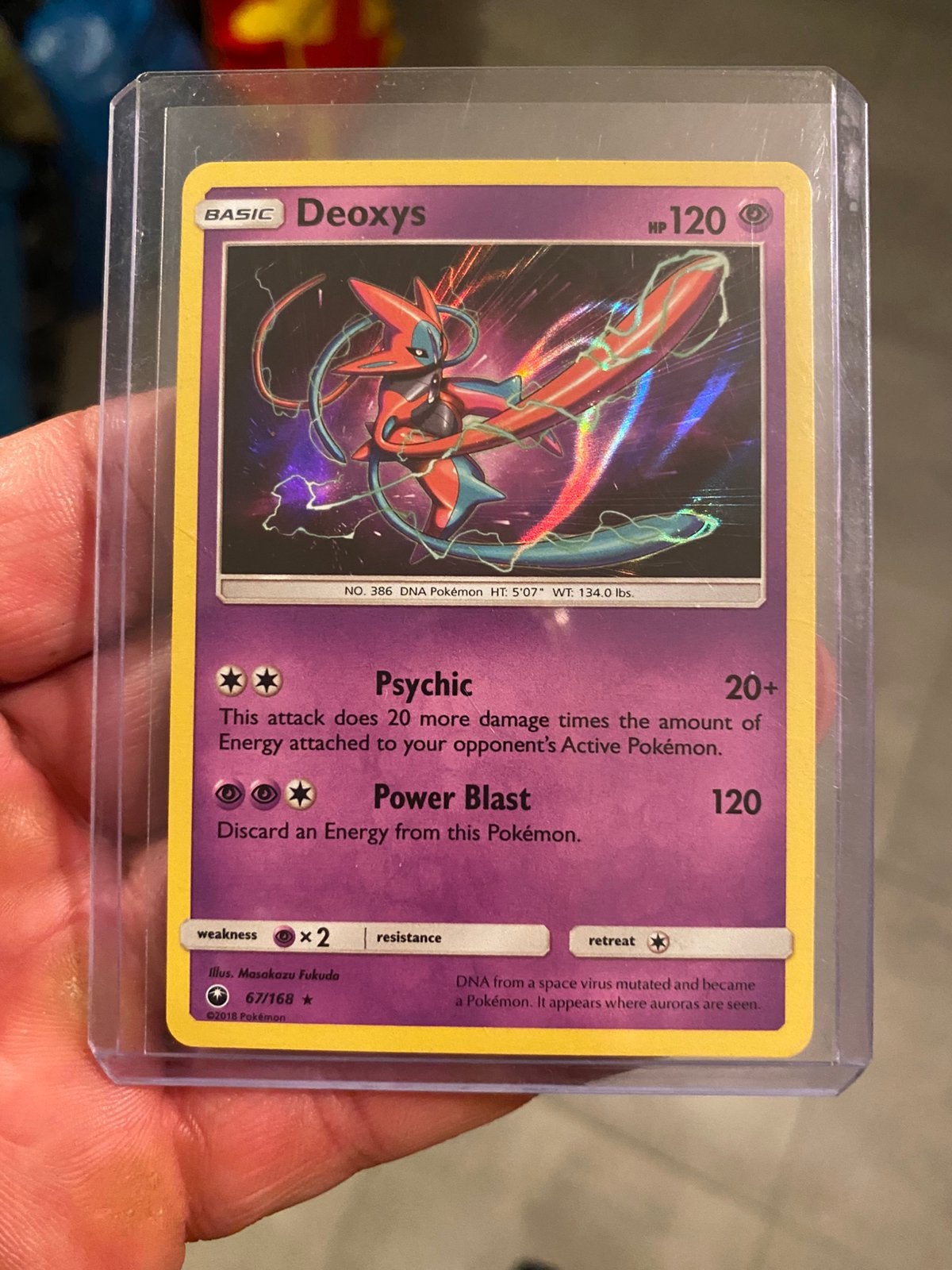 Deoxys holo kaart, Verzenden, Zo goed als nieuw