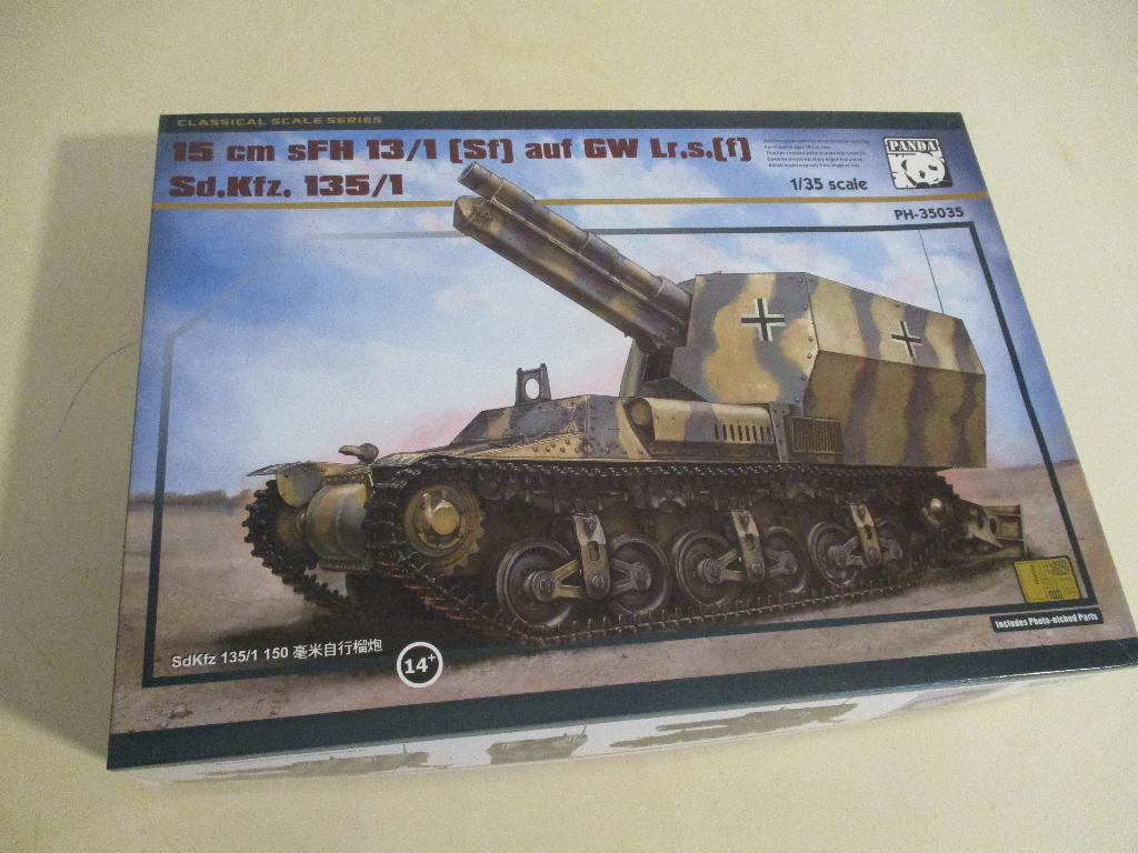 Panda 15 cm sFH 13/1 auf GW, Overige merken, Tank, 1:32 tot 1:50, Ophalen of Verzenden