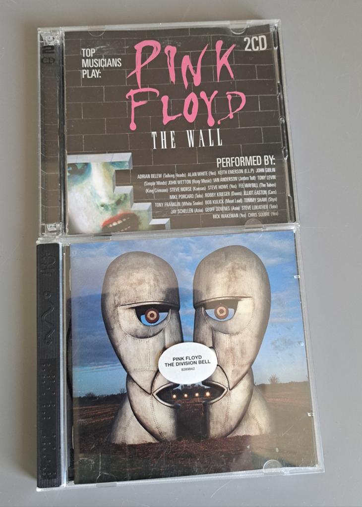 Pink Floyd CD's: The Wall (2CD) & The Division Bell, Ophalen, Gebruikt, Progressive