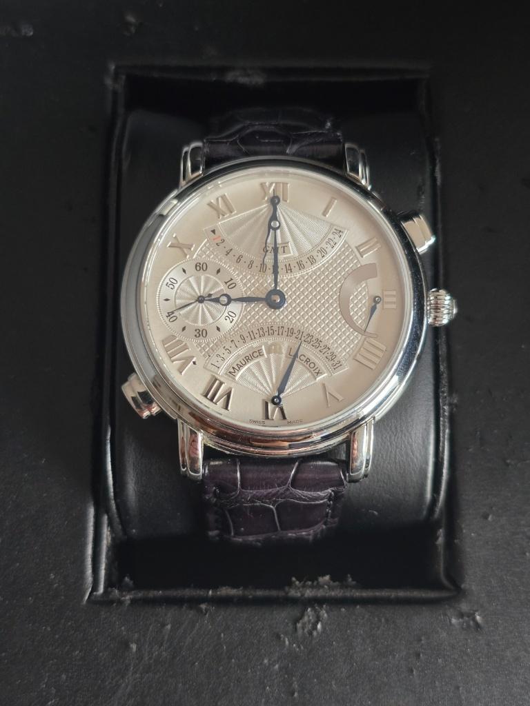 Maurice Lacroix Masterpiece 43 mm, Overige merken, Leer, Staal, Polshorloge