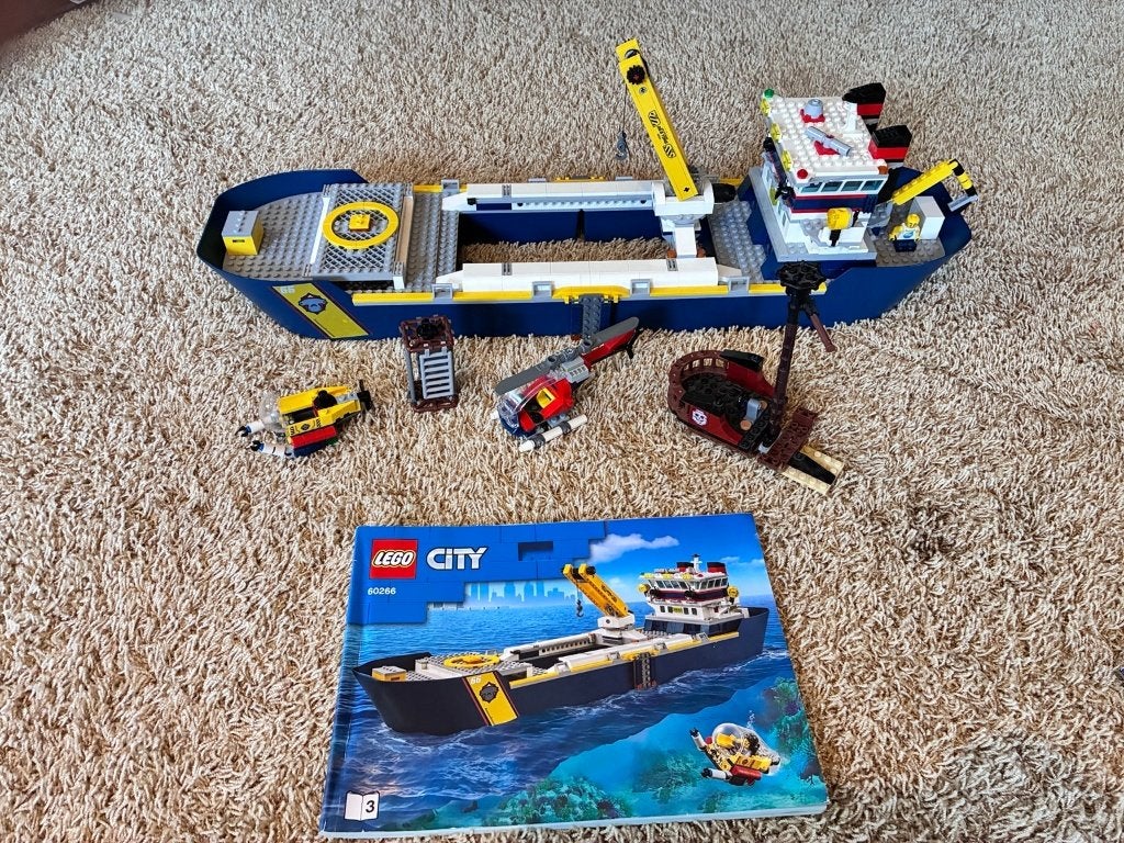 LEGO City 60266 Ocean Exploration Ship, Ophalen of Verzenden, Zo goed als nieuw, Lego