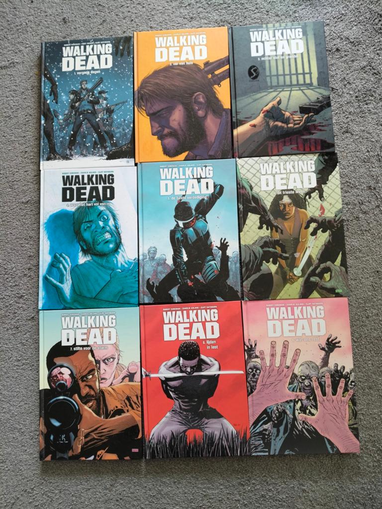The Walking Dead  (deel 1-9), Meerdere stripboeken, Ophalen of Verzenden, Zo goed als nieuw, Robert Kirkman, Tony Moore, Charlie Adlard