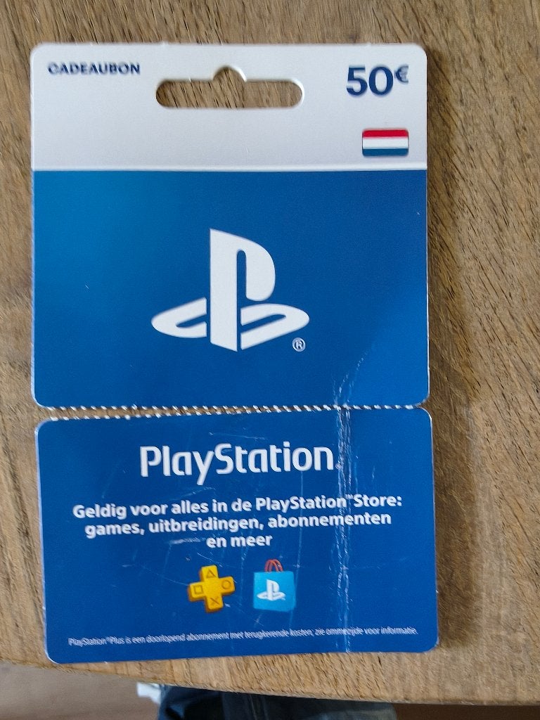 Playstation cadeaukaart van 50 euro, Eén persoon, Cadeaubon, Overige typen