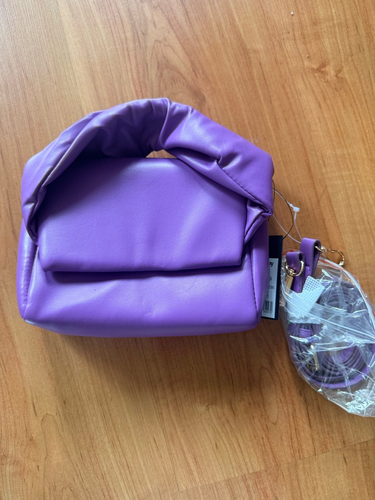Paarse handtas met afneembare schouderband, Sieraden, Tassen en Uiterlijk, Ophalen of Verzenden, Nieuw, Paars, Handtas