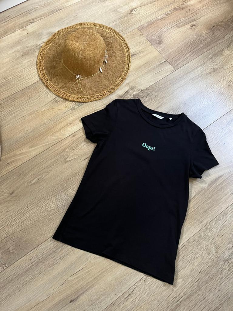 Mooi zwart Distrikt  Norrebro t shirt topje maat S, Ophalen of Verzenden