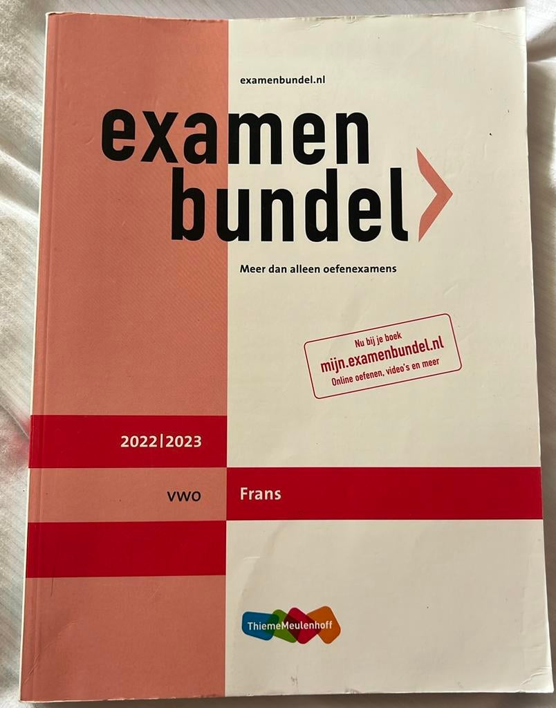 Examenbundel vwo Frans 2022/2023, Boeken, Ophalen of Verzenden, Zo goed als nieuw, VWO, Frans
