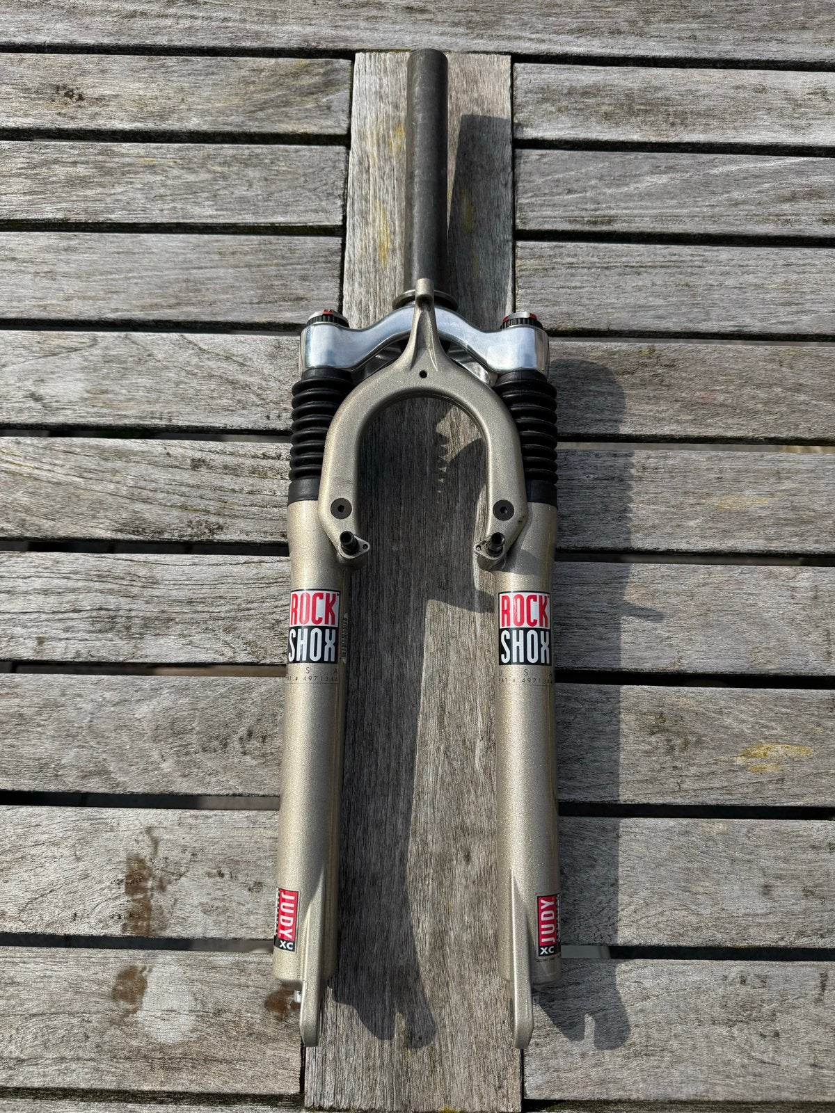 Rockshox Judy XC voorvork - Retro 1995 - Zeldzaam, Fietsen en Brommers, Gebruikt, Ophalen of Verzenden, Voorvork, Aluminium
