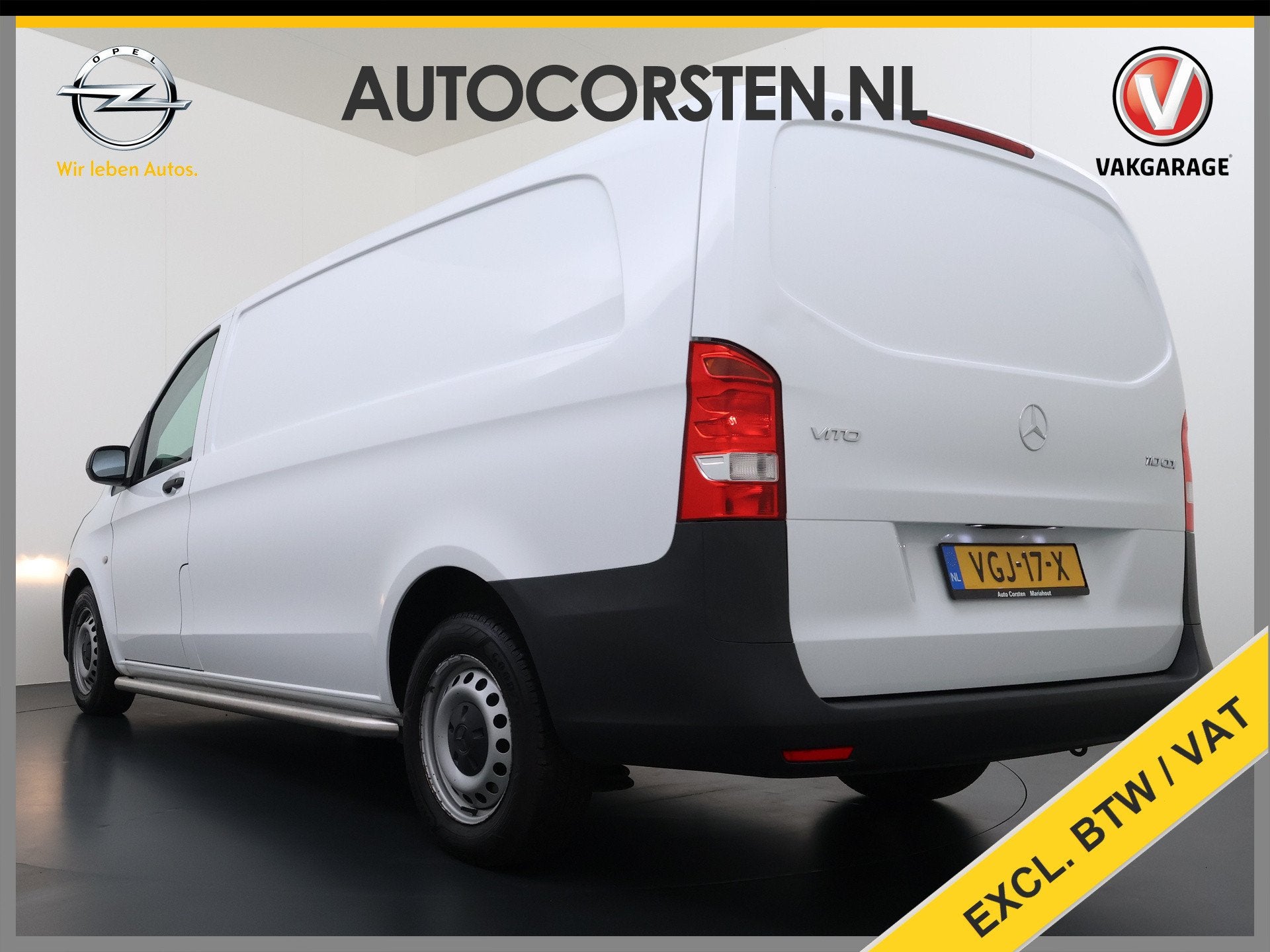 Mercedes-Benz Vito 110CDI Extra Lang 3-Persoons Camera Oprij, Auto's, Voorwielaandrijving, Gebruikt, 4 cilinders, Wit