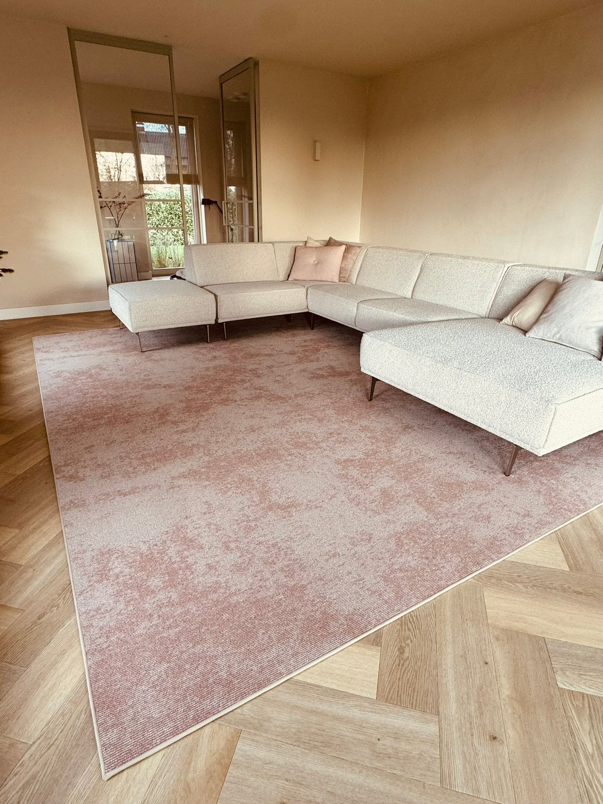 Desso shades vloerkleed roze 300x400m nieuw, Ophalen, Zo goed als nieuw, Roze, Modern