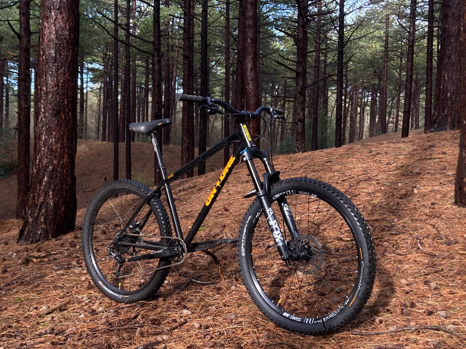 On One 45650B stalen hardcore hardtail, Hardtail, 45 tot 49 cm, Zo goed als nieuw, Schijfrem