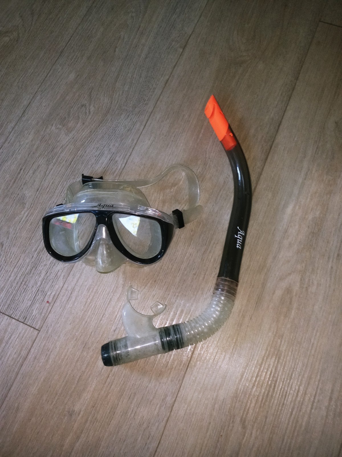 Aqua Snorkelset - Masker en Snorkel, Watersport en Boten, Ophalen, Gebruikt, Snorkelset